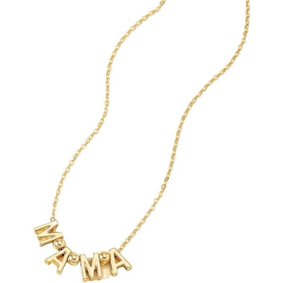 NEW MAMA Letters Gold Plated Chain Necklace - Picture 4 of 6